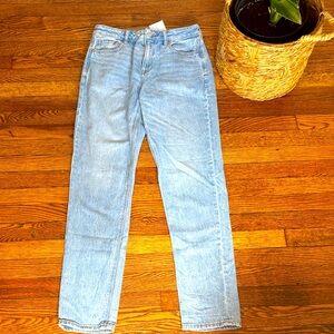 American Eagle Outfitters Light Blue Strigid Mom Jeans